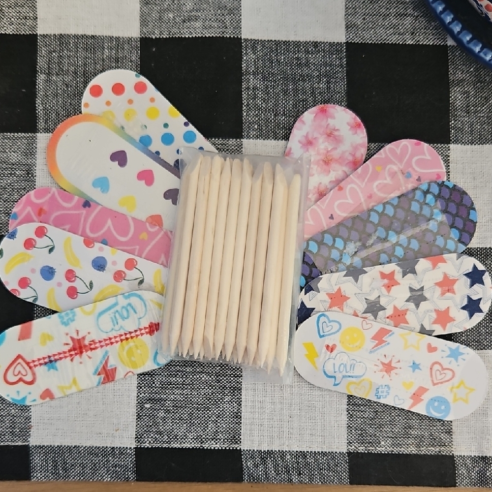 Cuticle sticks and nail files